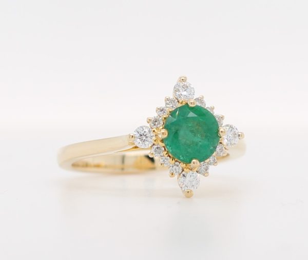 Audrey Emerald 1ct Gold Ring