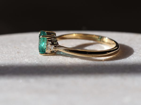 Eloise Emerald Gold ring