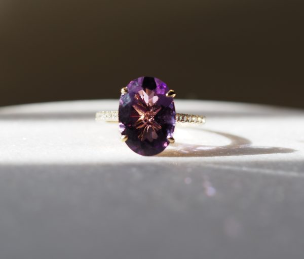 Ophelia 5.75ct Amethyst Gold Ring
