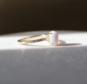 Luna Opal Gold Ring